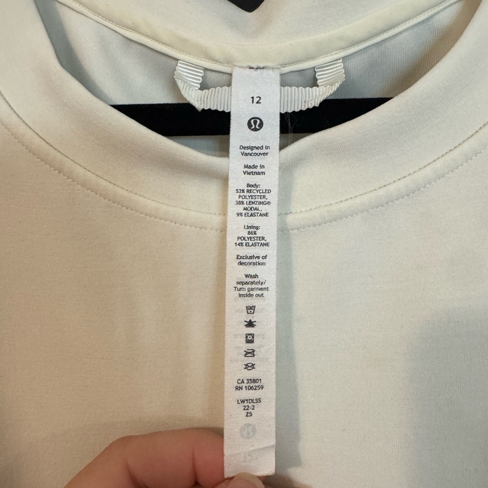 🍋 👗 Lululemon Athletica Softstreme Back In Action Dress Size 12 - Picture 3 of 6